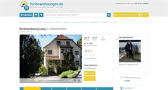 Desktop Screenshot of lang-ferienwohnung.de