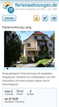 Mobile Screenshot of lang-ferienwohnung.de